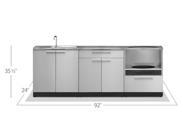 Classic Series 3PC Modular Outdoor Kitchen · 304 Stainless Steel · SS Door