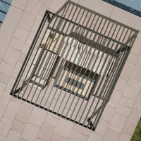 80/88 Metal Frame Pergola with Adjustable Louvered Roof